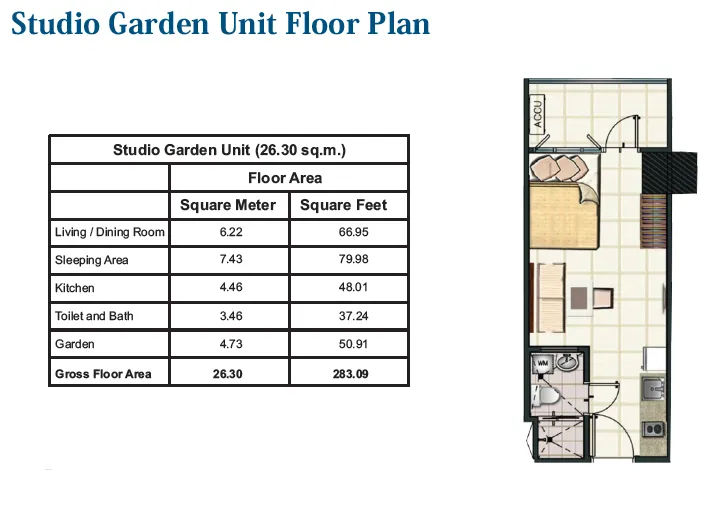https://www.manilacondohub-smdc.com/images/properties/blue/unit-layouts/02 - BLUE - Studio with garden unit (+26.30sqm).webp